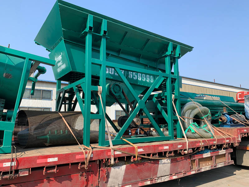 移動(dòng)滾筒篩干選金設(shè)備發(fā)往甘肅