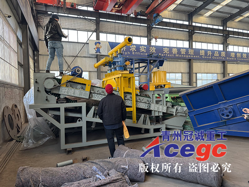 非洲客戶考察干選金設(shè)備