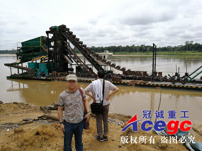 水選鏈斗式淘金船